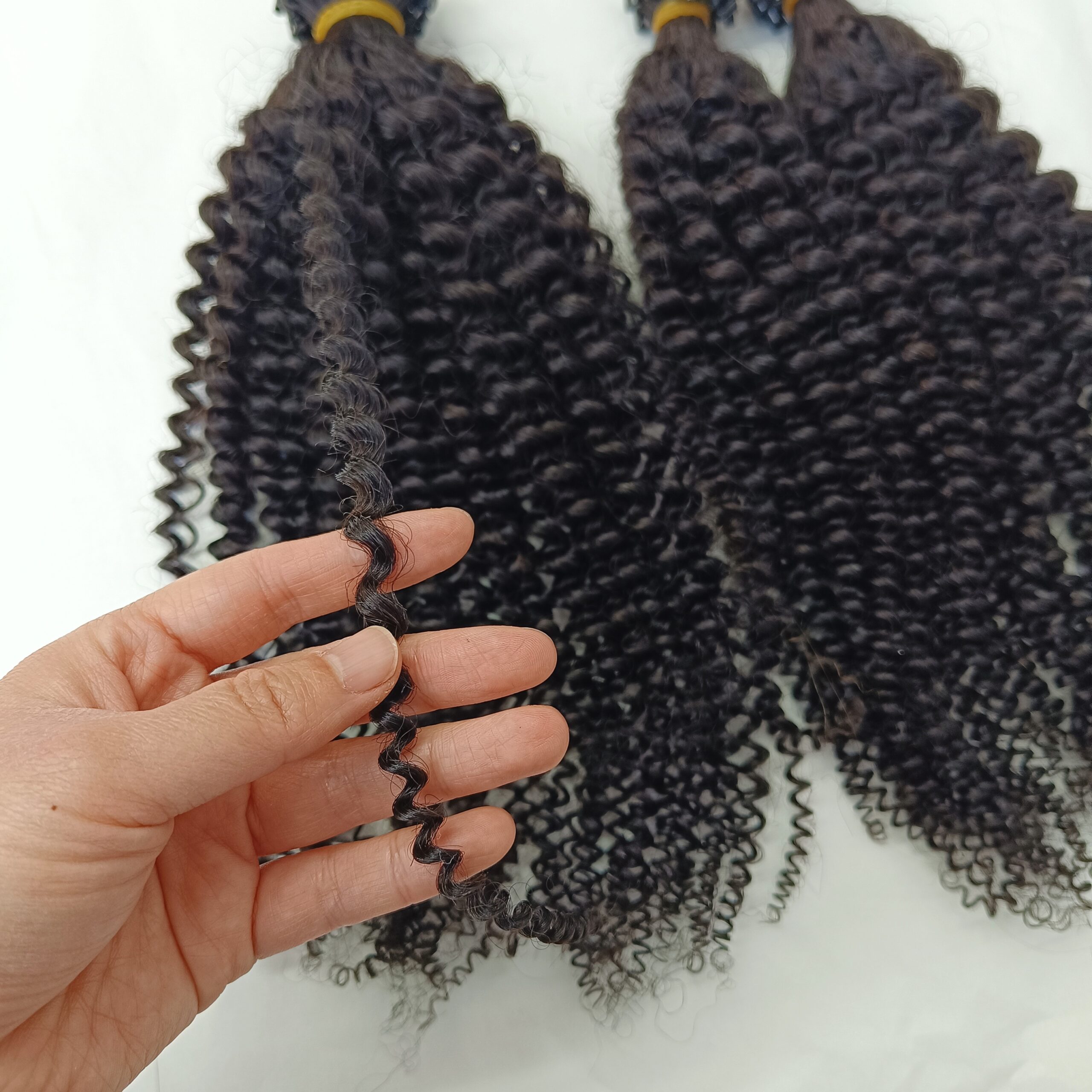 Wholesale High Quality 100% Virgin Human Hair Micro Ring Extensions Kinky Curly - Image 4