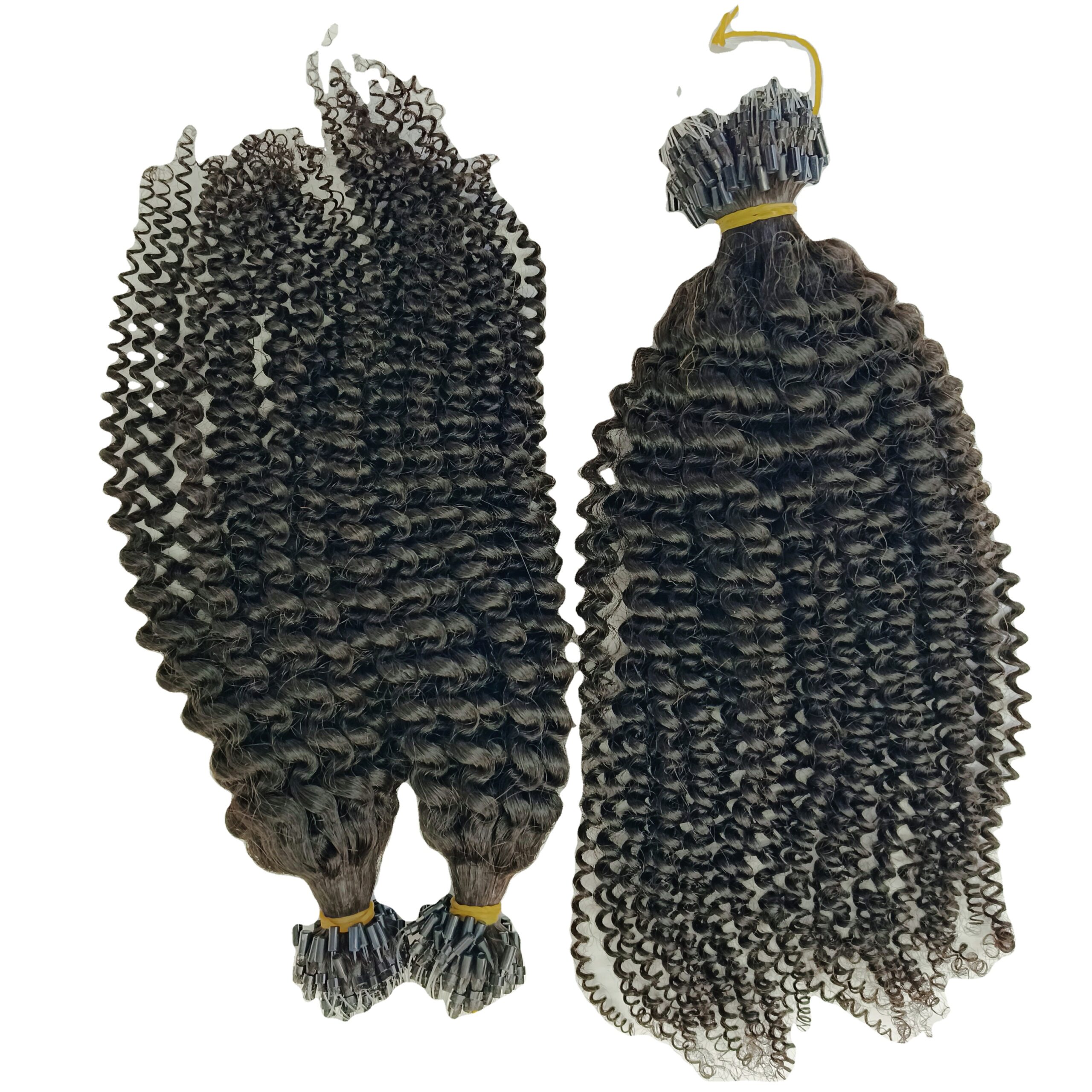 Wholesale High Quality 100% Virgin Human Hair Micro Ring Extensions Kinky Curly - Image 3